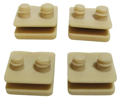 Replacement Slotted Santoprene Shoes (4 pack) for AquaBug Cleaner